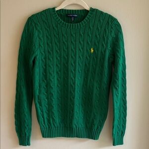 Ralph Lauren Vibrant Green Women’s Crewneck Sweater -Medium